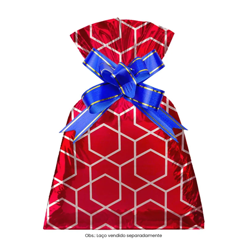 Saco para Presente - 10x14 cm - Estampa San Marino - Pacote com 50 Unidades Atacado para Revenda