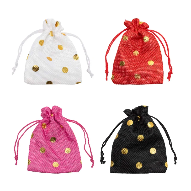 Sacos de Juta - Pacote com 10 unidades - Tamanho M - 9x12 cm Atacado para Revenda