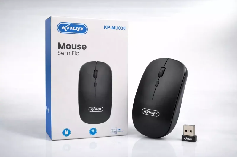 MOUSE SEM FIO KNUP SLIM KPMU030 Atacado para Revenda