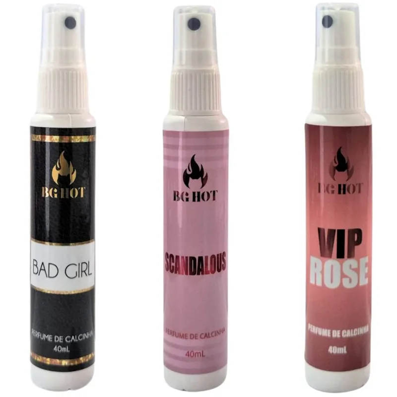Perfume De Calcinha Hot 40ml Banho De Gata Atacado para Revenda
