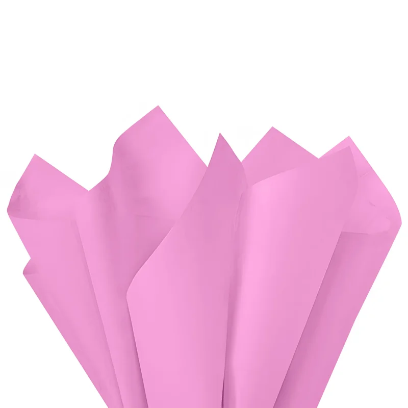 Papel Seda 48x60 cm com 100 unidades - Rosa Claro Atacado para Revenda