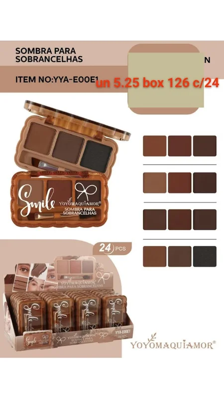 Sombra para Fi Sobrancelhas - YO YO - Maquiagem Atacado Revenda