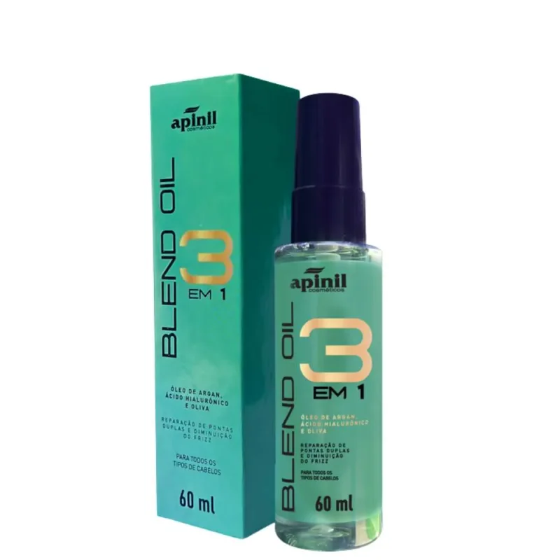 Óleo Capilar Blend Oil 3 Em 1 60ml Apinil Atacado para Revenda