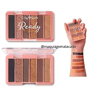 Paleta de Sombras Ready to Glow City Girls CG334 Cor B Atacado para Revenda