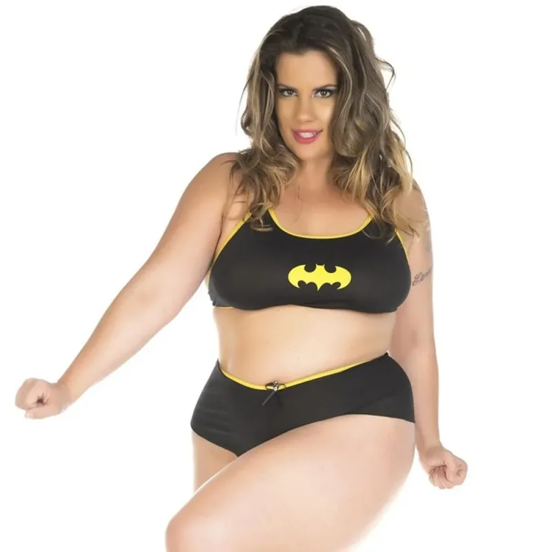 Mini Fantasia Plus Size Bat Girl Pimenta Sexy Atacado para Revenda