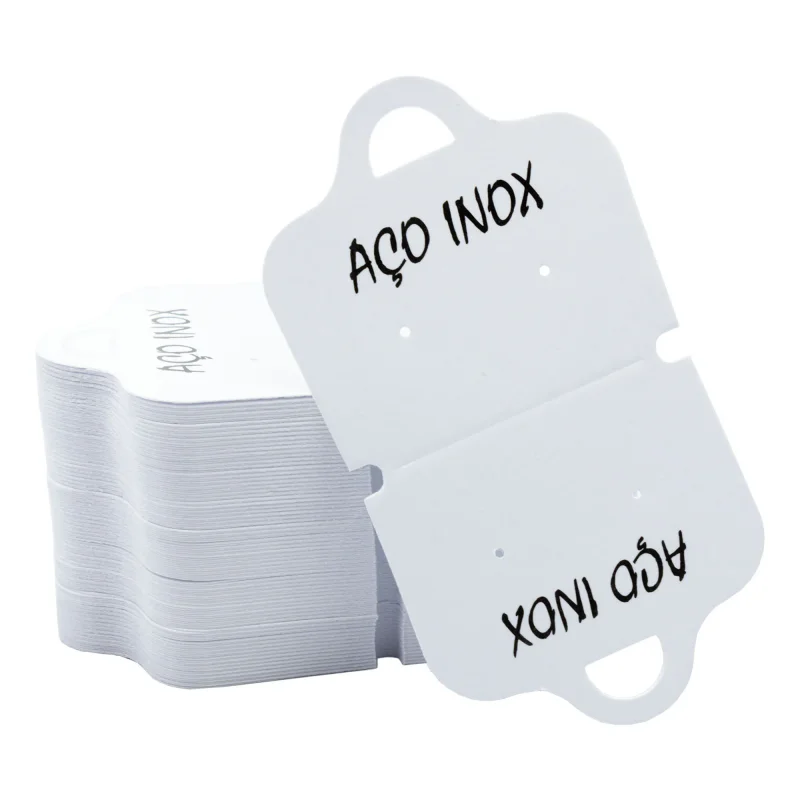 Cartela Firula Aço Inox - Pacote com variações de 200 a 1.000 unidades Atacado para Revenda