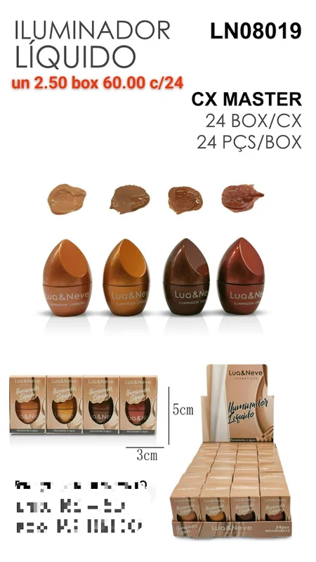 Iluminador Ln08019 Liquido - PROMOCAO - Maquiagem Atacado Revenda