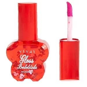 Vivai - Gloss borboletinha Vivai 3049.1.1 - Morango Atacado para Revenda
