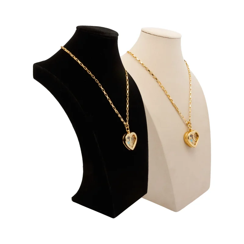 Expositor para Colares em Veludo - Busto - 1 Unidade Atacado para Revenda