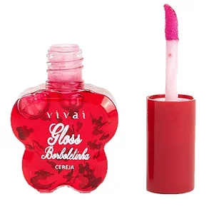 Vivai - Gloss borboletinha Vivai 3049.1.1 - Cereja Atacado para Revenda