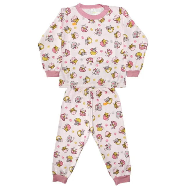 Kit 9 Pijama Inverno Menina Bloomys do 1x3 Atacado