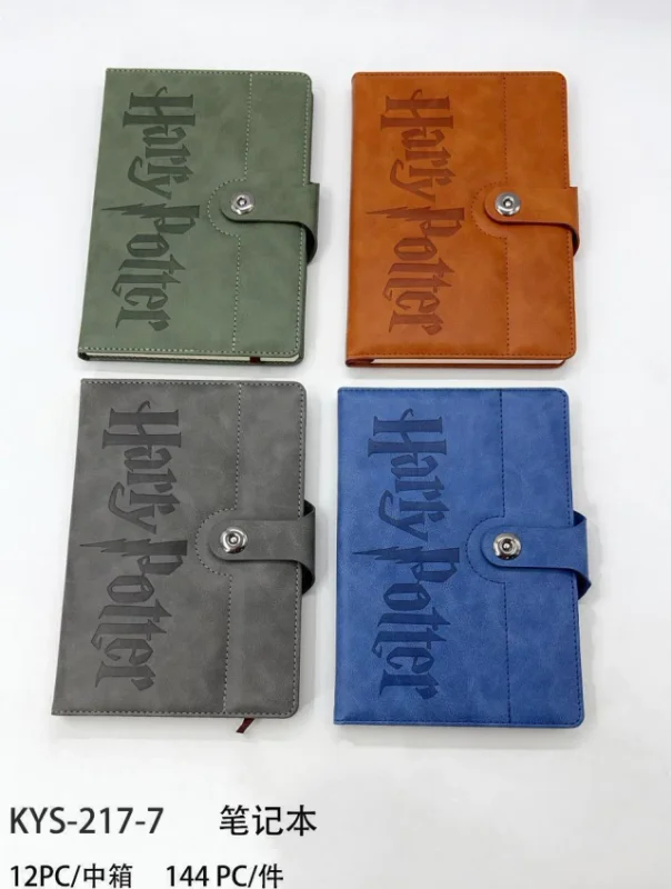 Kit C/12 Cadernos / Agendas com Fecho Harry Potter Atacado
