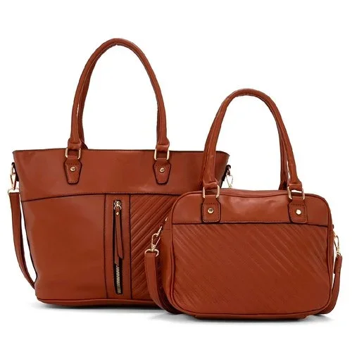 Kit 2 Bolsas Transversal Luxo Média E Grande Detalhadas Com Zíper Atacado para Revenda