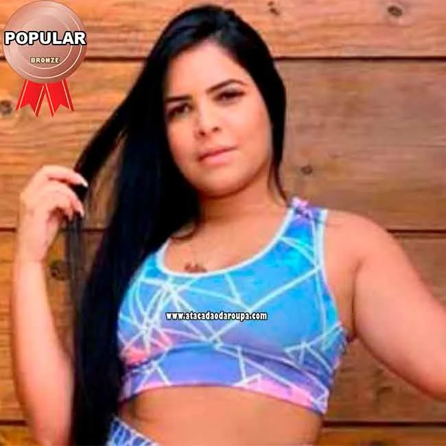 Tops Estampados de Suplex M Atacado