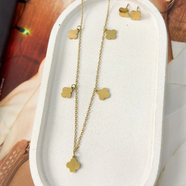 CONJUNTO DOURADO INSPIRAÇÃO Atacado