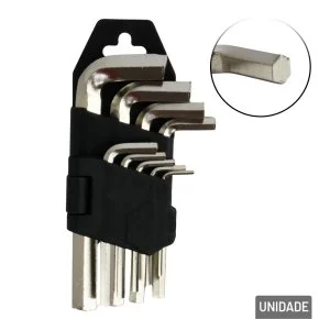 Jogo de Chave Allen 9 Peças 1,5 a 10mm Atacado