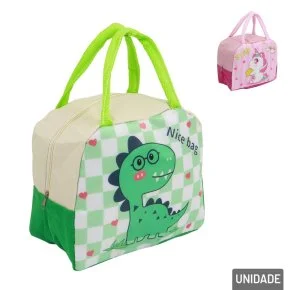 Bolsa Térmica 22x18cm com Alça Sortidos Atacado