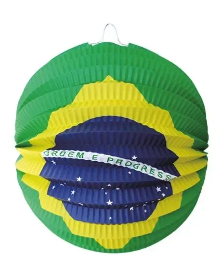 CP-EB26 LANTERNA DECORATIVA COPA DO MUNDO ENFEITE BANDEIRA Atacado