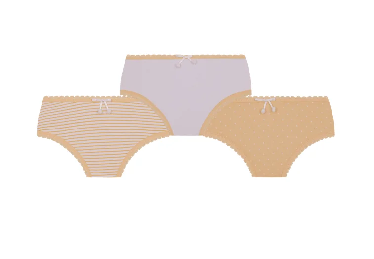 Calcinha Lobinha Infantil Estampada 18102-089 Kit C/3 Atacado