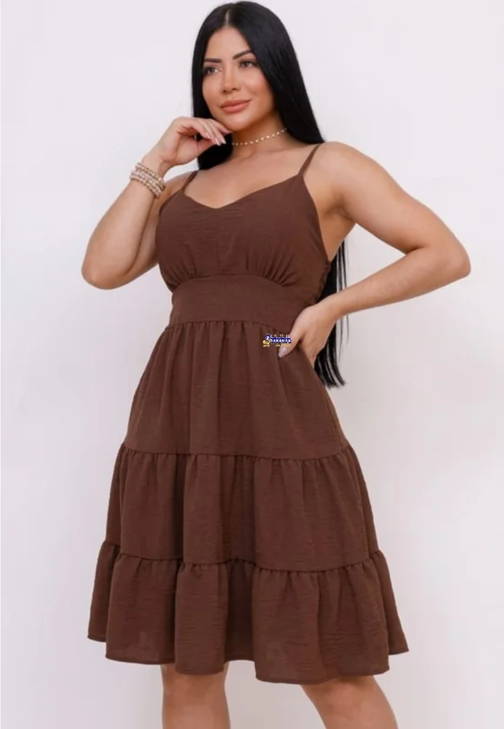 Vestido Feminino Alça três Marias Atacado