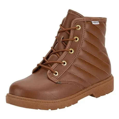 Bota Infantil Coturno Molekinha 2164131 Bege Atacado