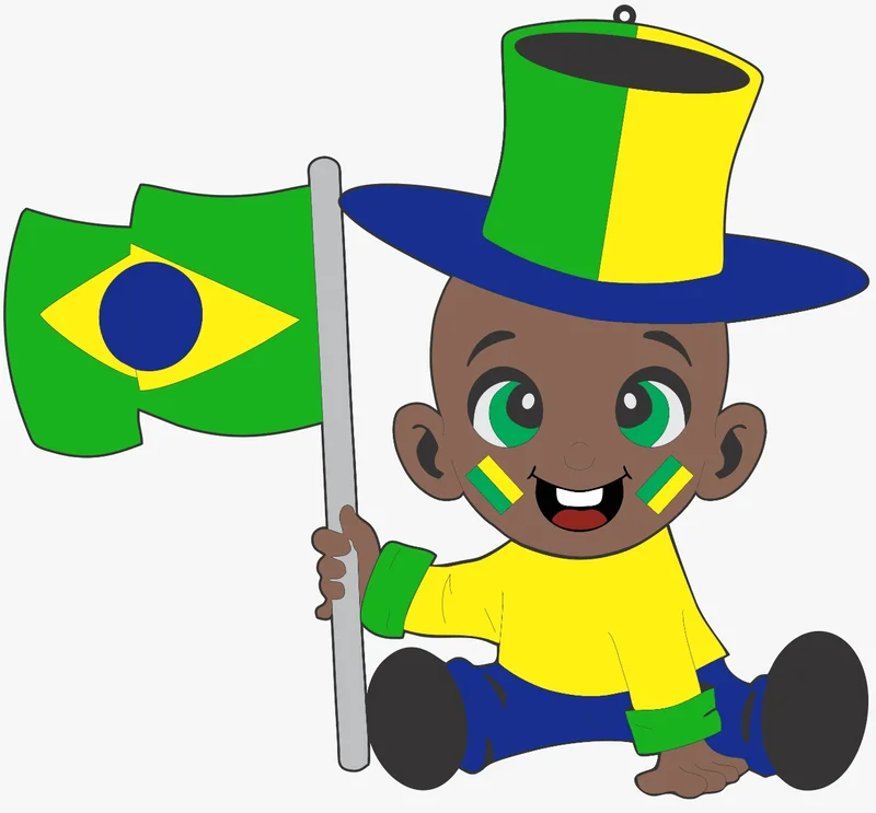 BNCB BEBE NEGRO CAREQUINHA COM BANDEIRA EM EVA Atacado