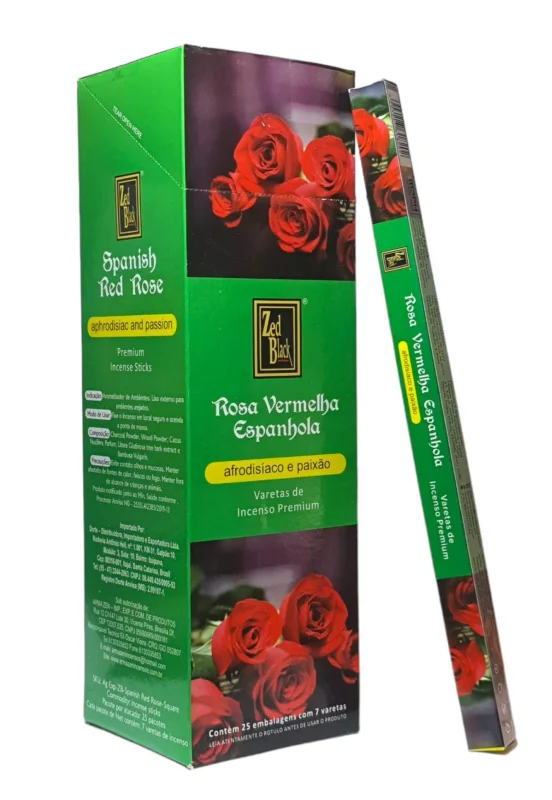 8202 INCENSO ROSA VERMELHA ESPANHOLA Atacado