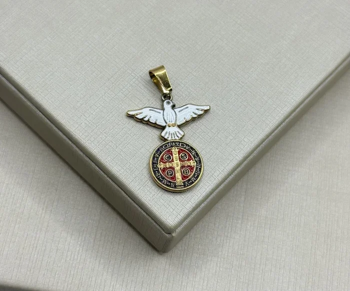 PINGENTE SÃO BENTO AÇO INOX