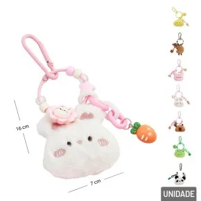 Chaveiro de Metal 16cm Modelos Sortidos Atacado