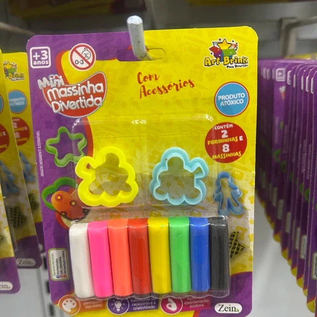 Kit C/12 Massinha P com forma Atacado