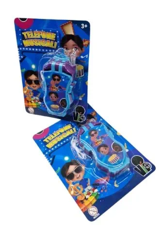 VB1480 TELEFONE MUSICAL AZUL Atacado