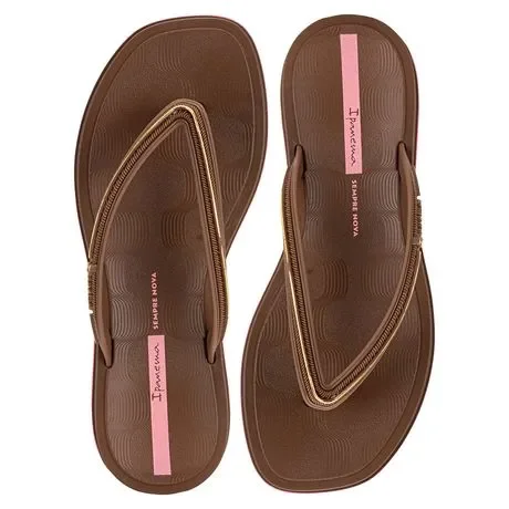 Chinelo Feminino Glow Ipanema 27398 Café Atacado