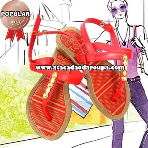 Sandália Juvenil Sintético Atacado