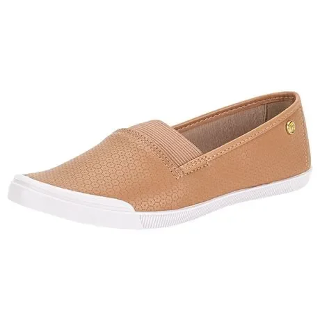 Tênis Feminino Slip On Moleca 5109791 Salmão Atacado
