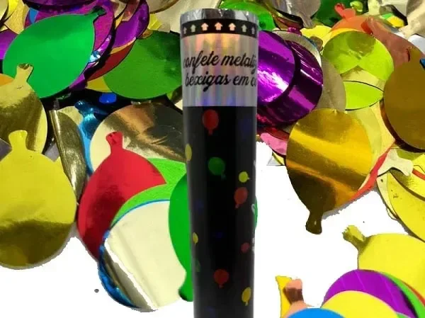 PAF151 LANÇA CONFETE METALIZADO BEXIGAS 30 CM MULTICOR Atacado