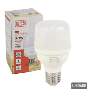 Lâmpada LED 20W Branca 6500K 1600 Lumens Atacado