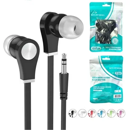 Fone de Ouvido Com Fio Stereo Intra-Auricular - ST-2001 Atacado