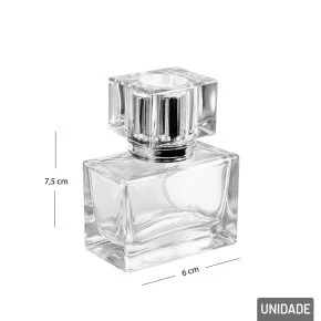 Frasco Porta Perfume de Vidro 30ml Spray com Tampa Atacado