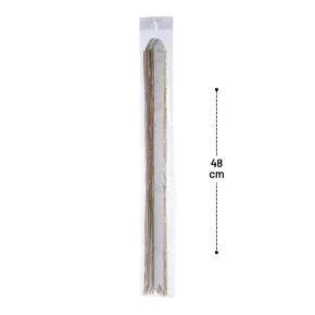 Laço para Presente 10 Pçs 3x48cm Glitter Prata Atacado