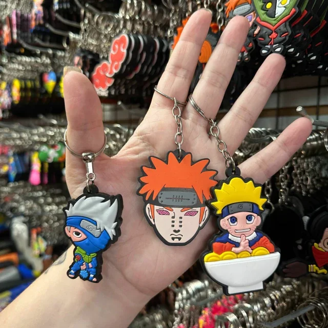 Kit C/12 Chaveiro emborrachado Naruto Atacado