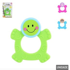 Chocalho com Mordedor 11cm Animais Sortidos Atacado