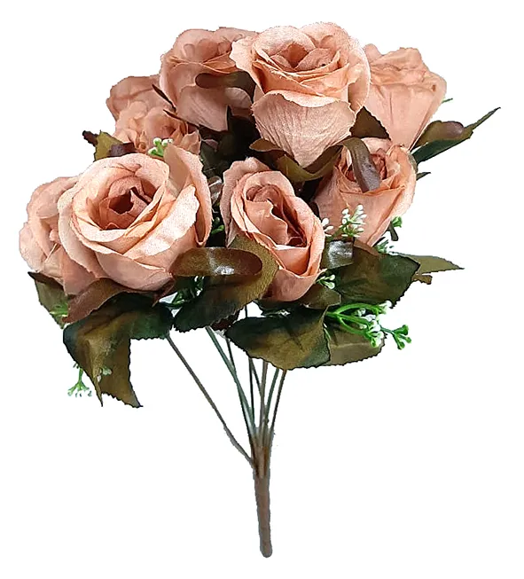 07981 BUQUE DE BOTAO ENVELHECIDO X10 46CM Atacado