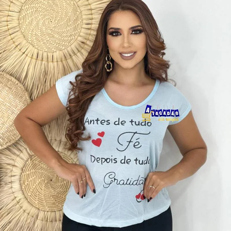 Blusas Feminina Estampa Sortidas Atacado