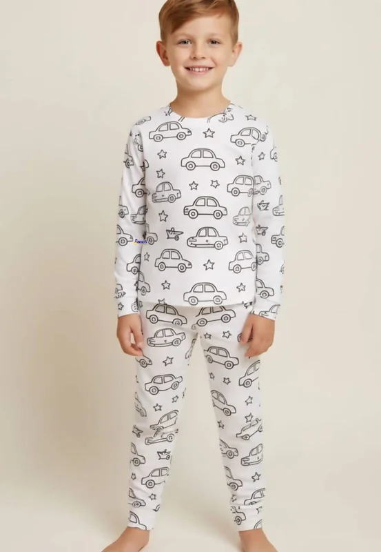 Pijama De Colorir Manga Longa Masculino Atacado