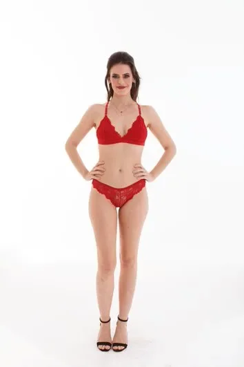 Calcinha Lut Tanga em Renda 1050 Kit C/3 Atacado