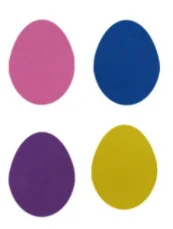 293 APLIQUE OVOS DE PASCOA 5X4 CM Atacado