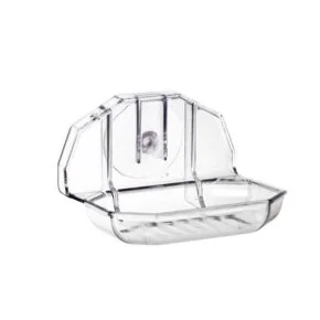 Saboneteira de Plástico com Ventosa Cristal Atacado