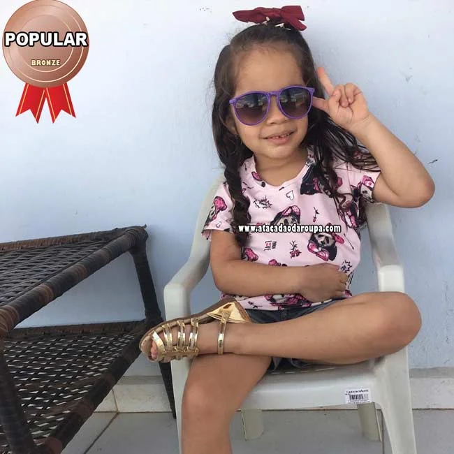 Blusas Infantil de Suplex Atacado