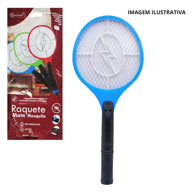 RAQUETE ELETRICA MATA MOSQUITO RM-200 EXC-6060 HARM-9901 Atacado