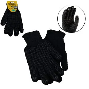 Luva de Algodão Pigmentada 1 Par Preto Atacado